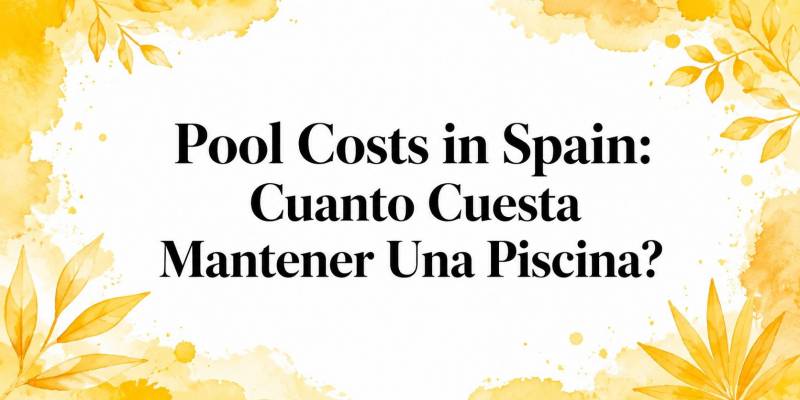 Pool Costs in Spain: How Much Does It Cost to Maintain a Swimming Pool?