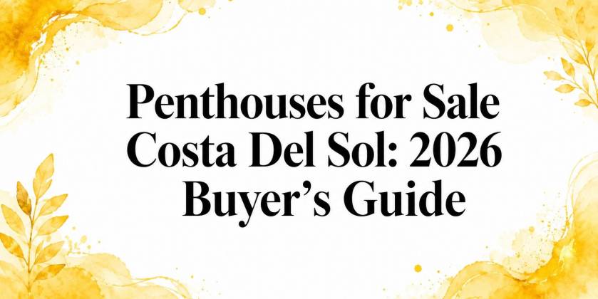 Penthouses for Sale Costa Del Sol: 2026 Buyer's Guide