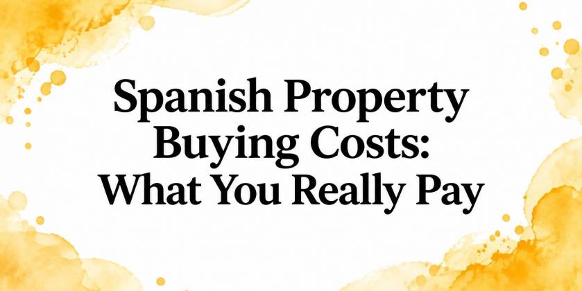 Spanish Property Buying Costs: What You Really Pay