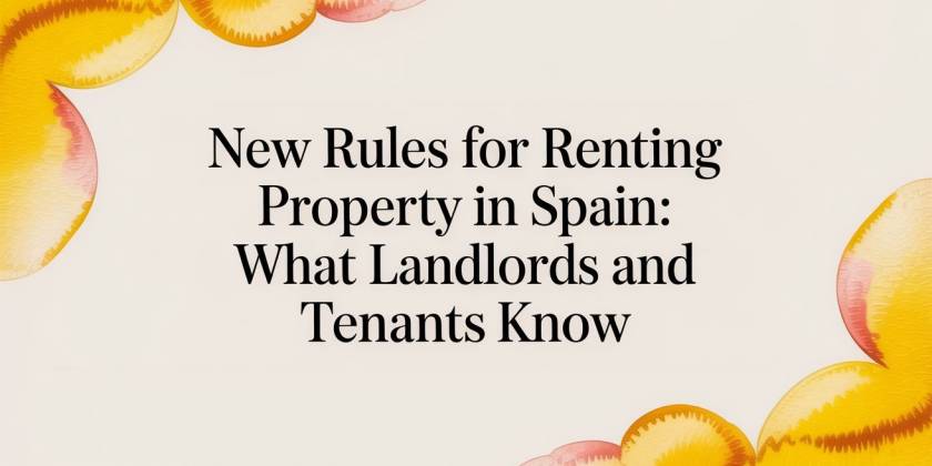 New rules for renting property in spain: What landlords and tenants know