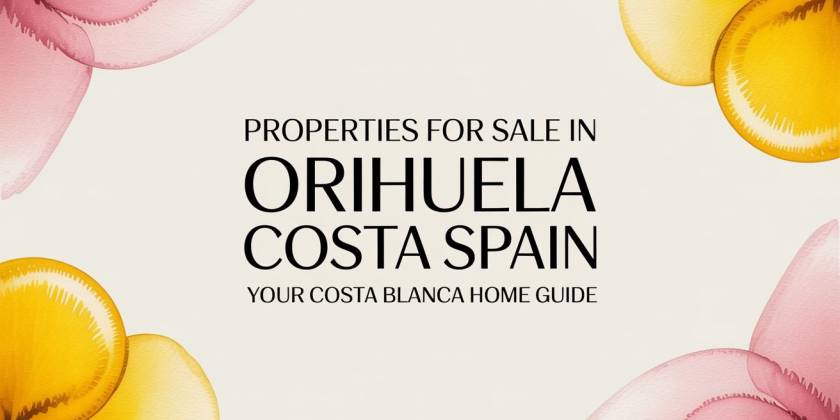 Huizen te koop in Orihuela Costa, Spanje: uw gids voor woningen aan de Costa Blanca