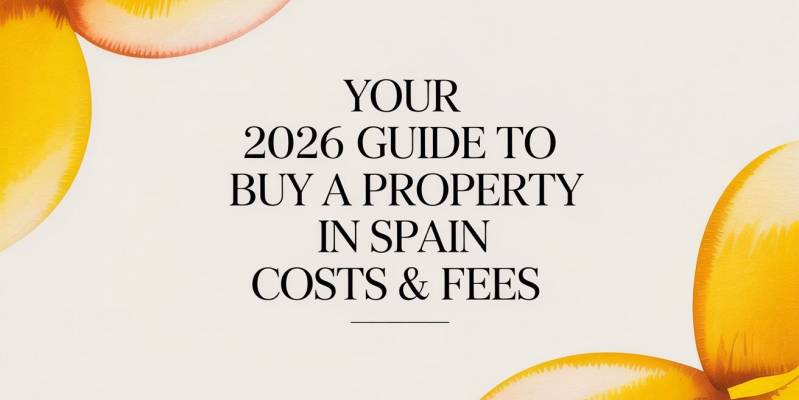 Your 2026 Guide to Buy a Property in Spain Costs & Fees