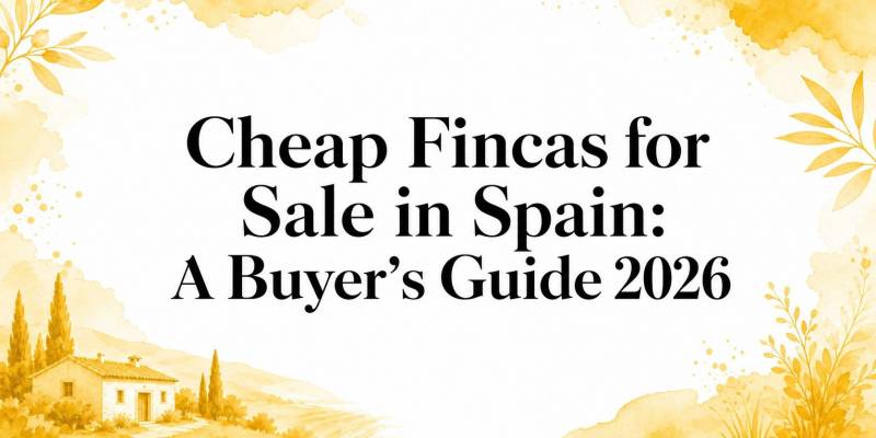 Cheap Fincas for Sale in Spain: A Buyer's Guide 2026