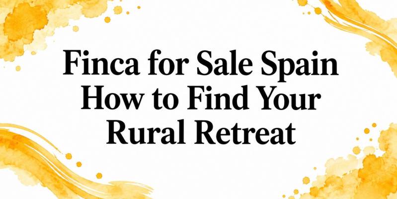 Finca for Sale Spain How to Find Your Rural Retreat