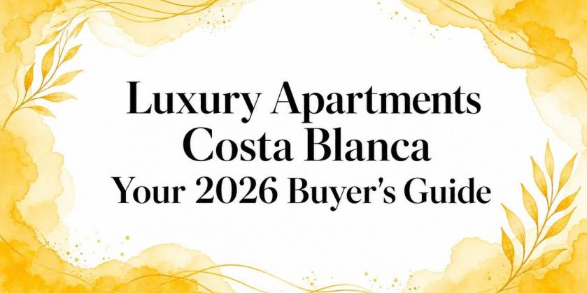 Apartamentos de lujo en la Costa Blanca: Guía del comprador para 2026