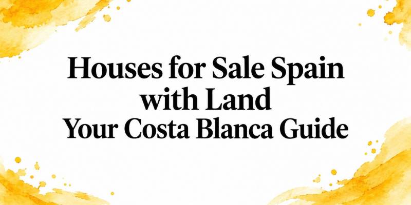 Houses for Sale Spain with Land Your Costa Blanca Guide