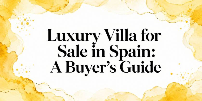 Luxury Villa for Sale in Spain: A Buyer's Guide