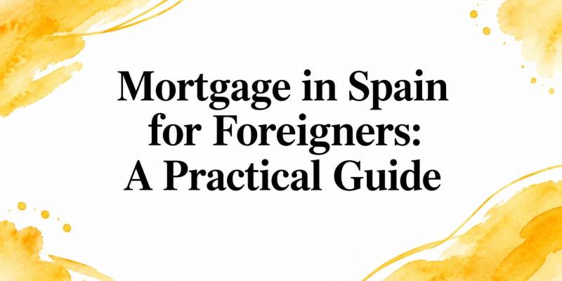 Mortgage in Spain for Foreigners: A Practical Guide