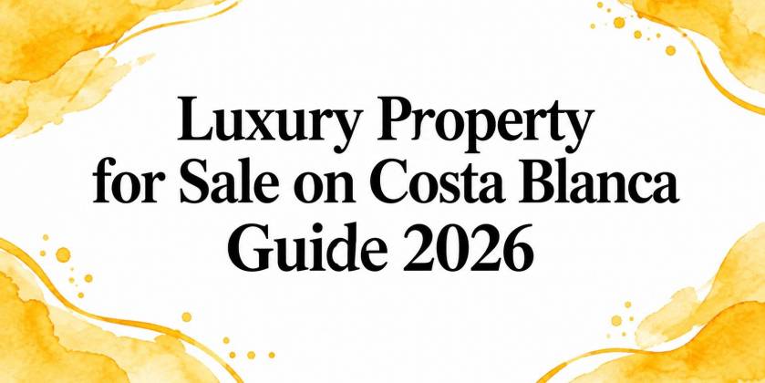 Luxury Property for Sale on Costa Blanca Guide 2026