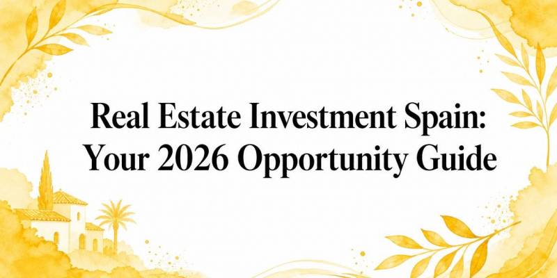 Real Estate Investment Spain: Your 2026 Opportunity Guide