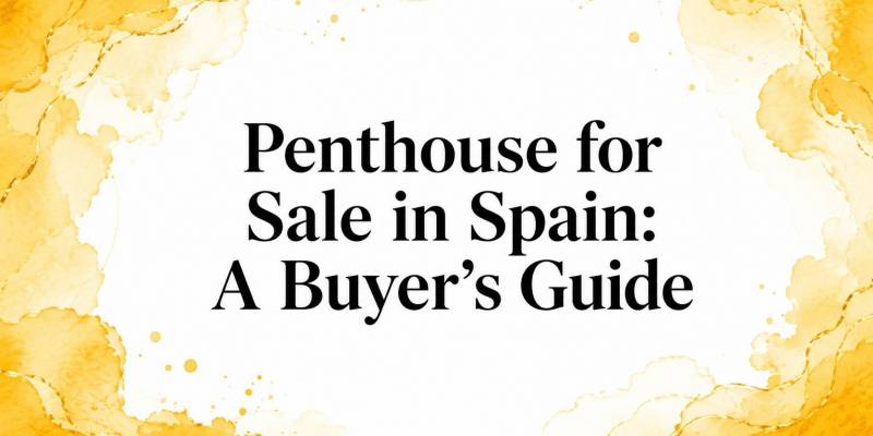 Penthouse for Sale in Spain: A Buyer's Guide