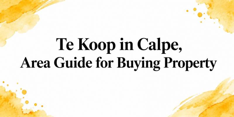 For sale in Calpe, Area Guide for Buying Property