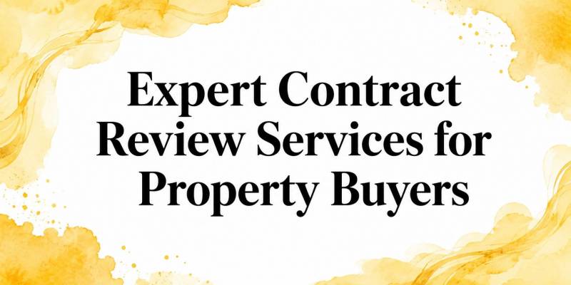 Expert Contract Review Services for Property Buyers