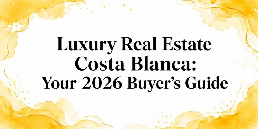Luxury Real Estate Costa Blanca: Your 2026 Buyer's Guide