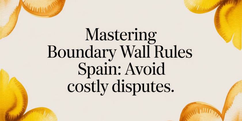 Poznaj zasady dotyczące murów granicznych w Hiszpanii: Unikaj kosztownych sporów w 2026 roku
