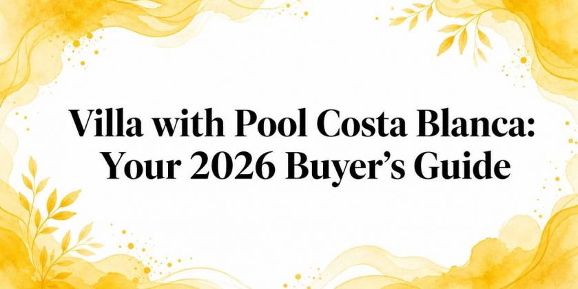 Villa met zwembad aan de Costa Blanca: uw kopersgids voor 2026
