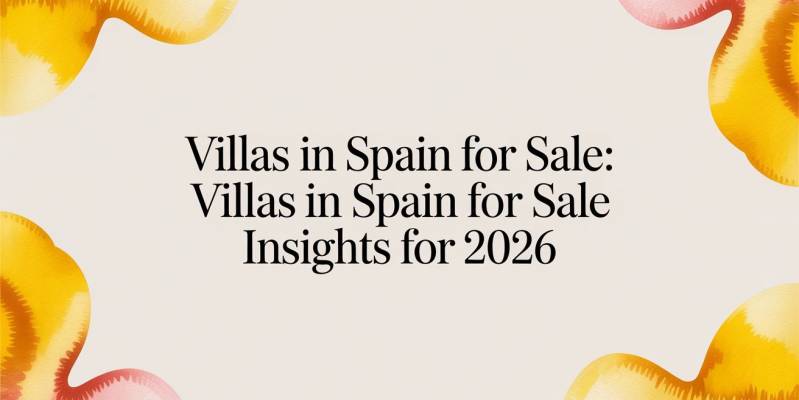 Villas à vendre en Espagne : aperçu du marché des villas à vendre en Espagne pour 2026