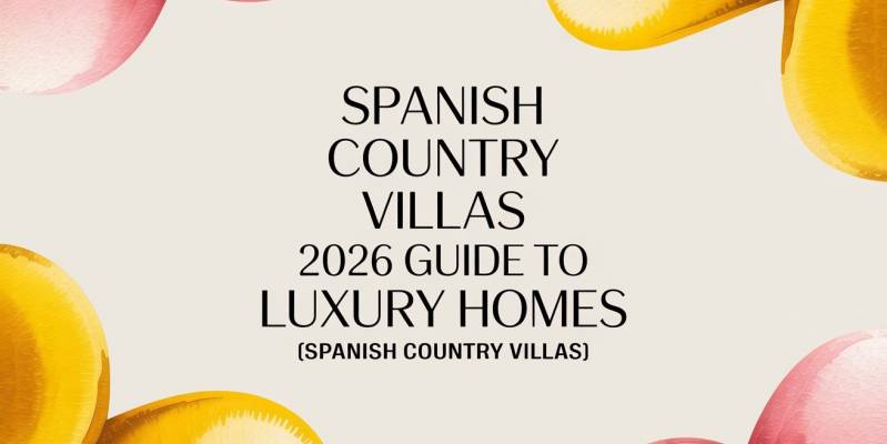 Spanish country villas: 2026 Guide to Luxury Homes