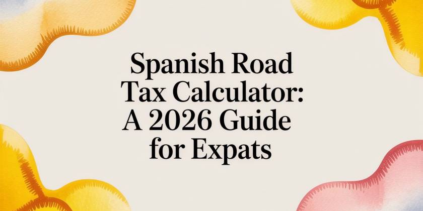 Kalkulator podatku drogowego w Hiszpanii: przewodnik dla ekspatów na rok 2026