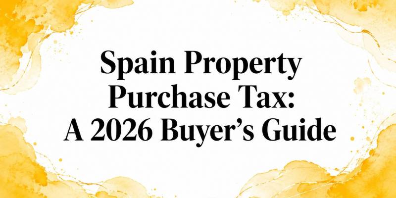 Spain Property Purchase Tax: A 2026 Buyer's Guide