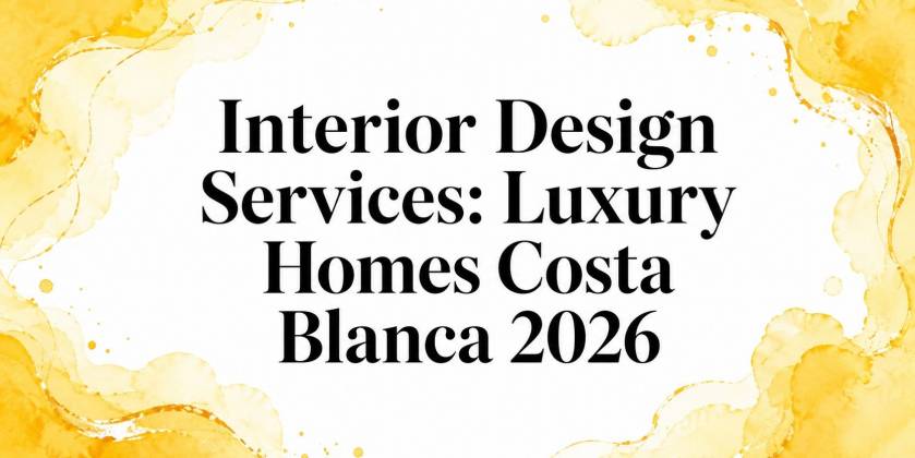 Interior Design Services: Luxury Homes Costa Blanca 2026