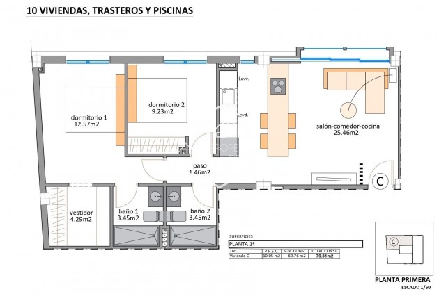 New Build - Apartment - flat -
San Pedro del Pinatar - Lo pagan