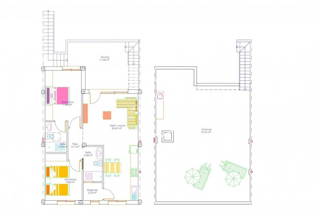 Nieuwbouw Woningen - Bungalow -
San Javier - pueblo