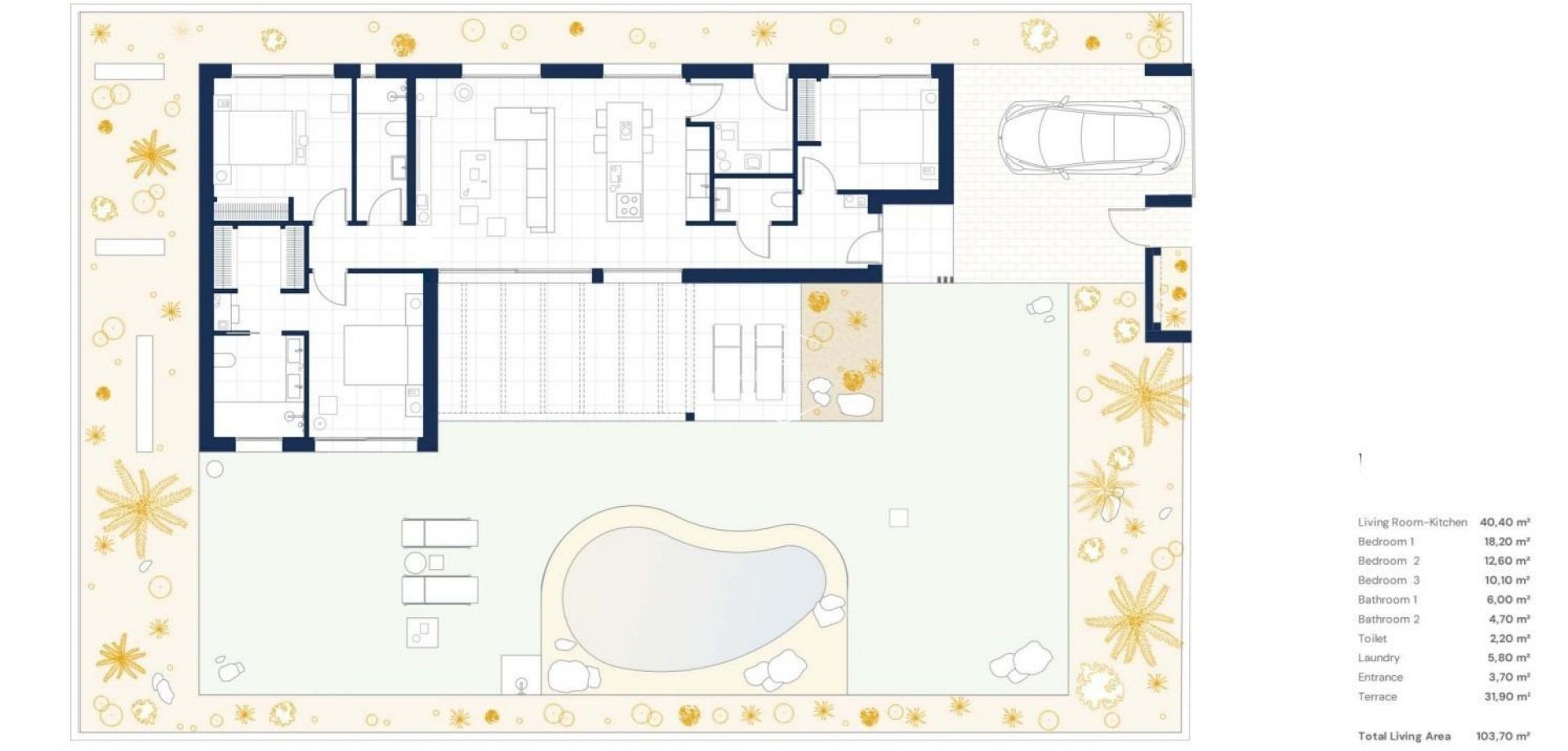 Nouvelle construction - Villa - Indépendante -
Baños y Mendigo - Altaona Golf