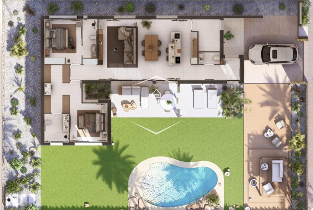 Nouvelle construction - Villa - Indépendante -
Baños y Mendigo - Altaona Golf