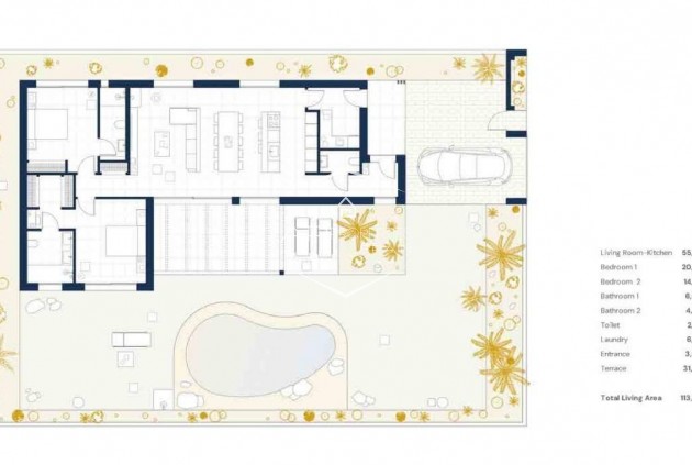 Nouvelle construction - Villa - Indépendante -
Baños y Mendigo - Altaona Golf