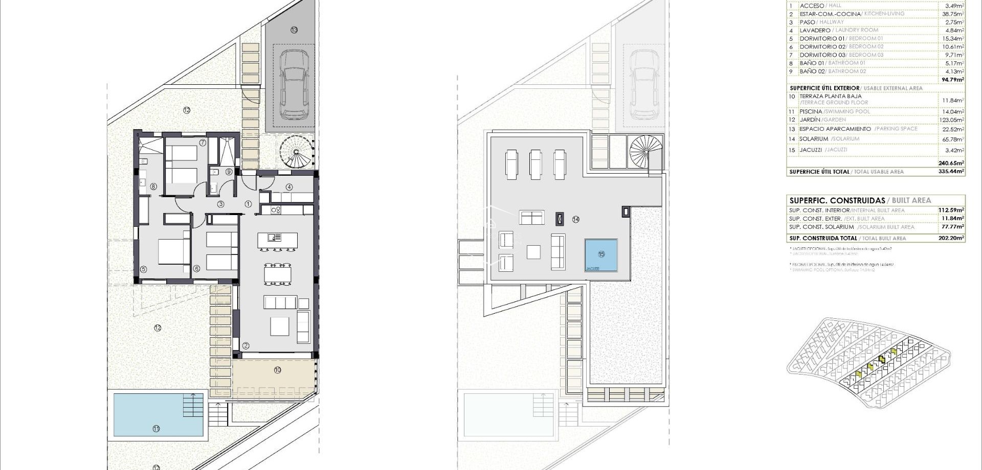 Nowy budynek - Willa - Dom wolnostojący -
Polop - PAU 1