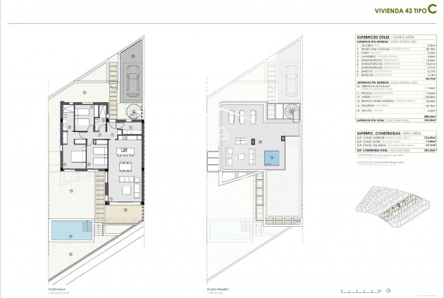 Nowy budynek - Willa - Dom wolnostojący -
Polop - PAU 1