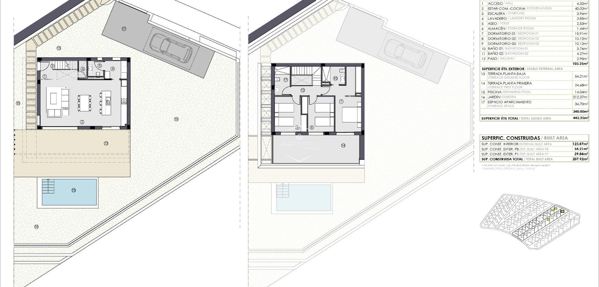 Nowy budynek - Willa - Dom wolnostojący -
Polop - PAU 1
