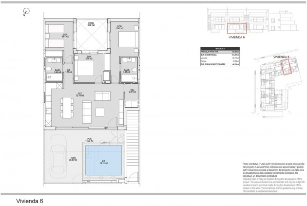 Nowy budynek - Bungalow -
Pilar de la Horadada - pueblo