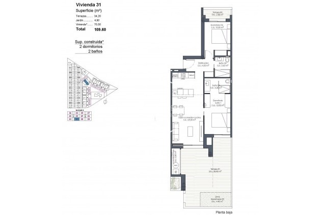 Nowy budynek - Mieszkanie - Apartament -
Los Alcázares - Serena Golf