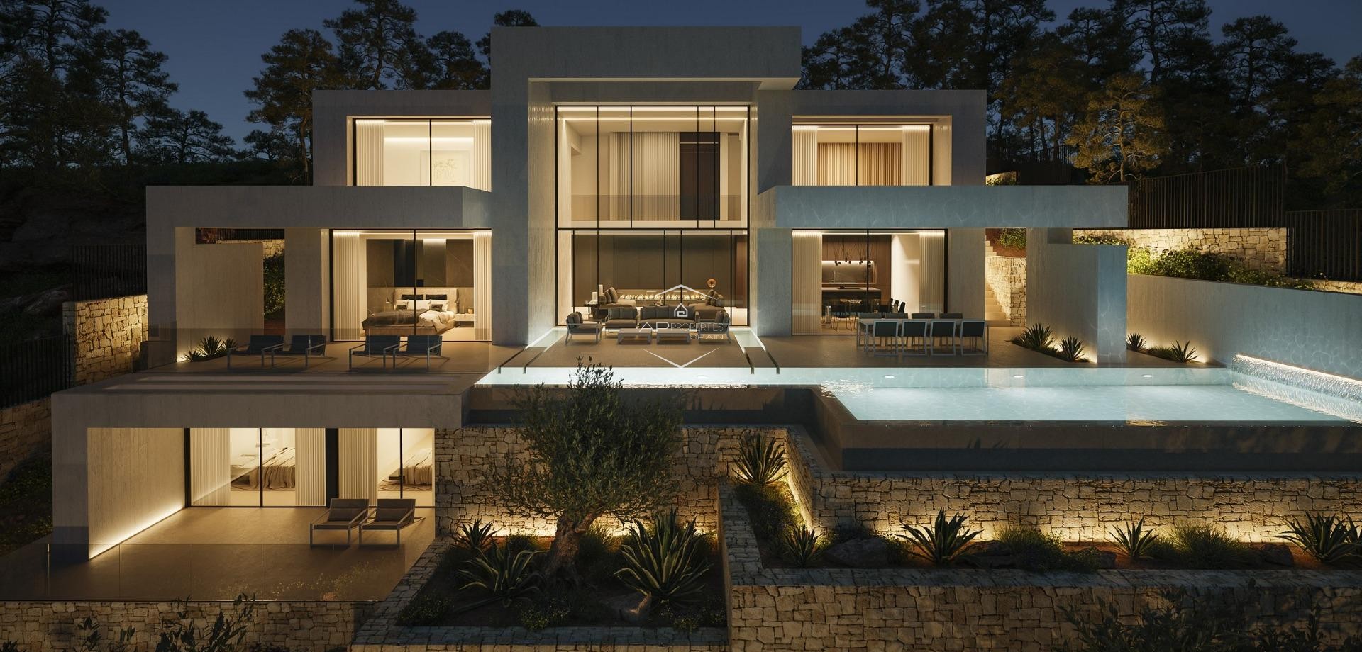 Nowy budynek - Willa - Dom wolnostojący -
Jávea - Granadella