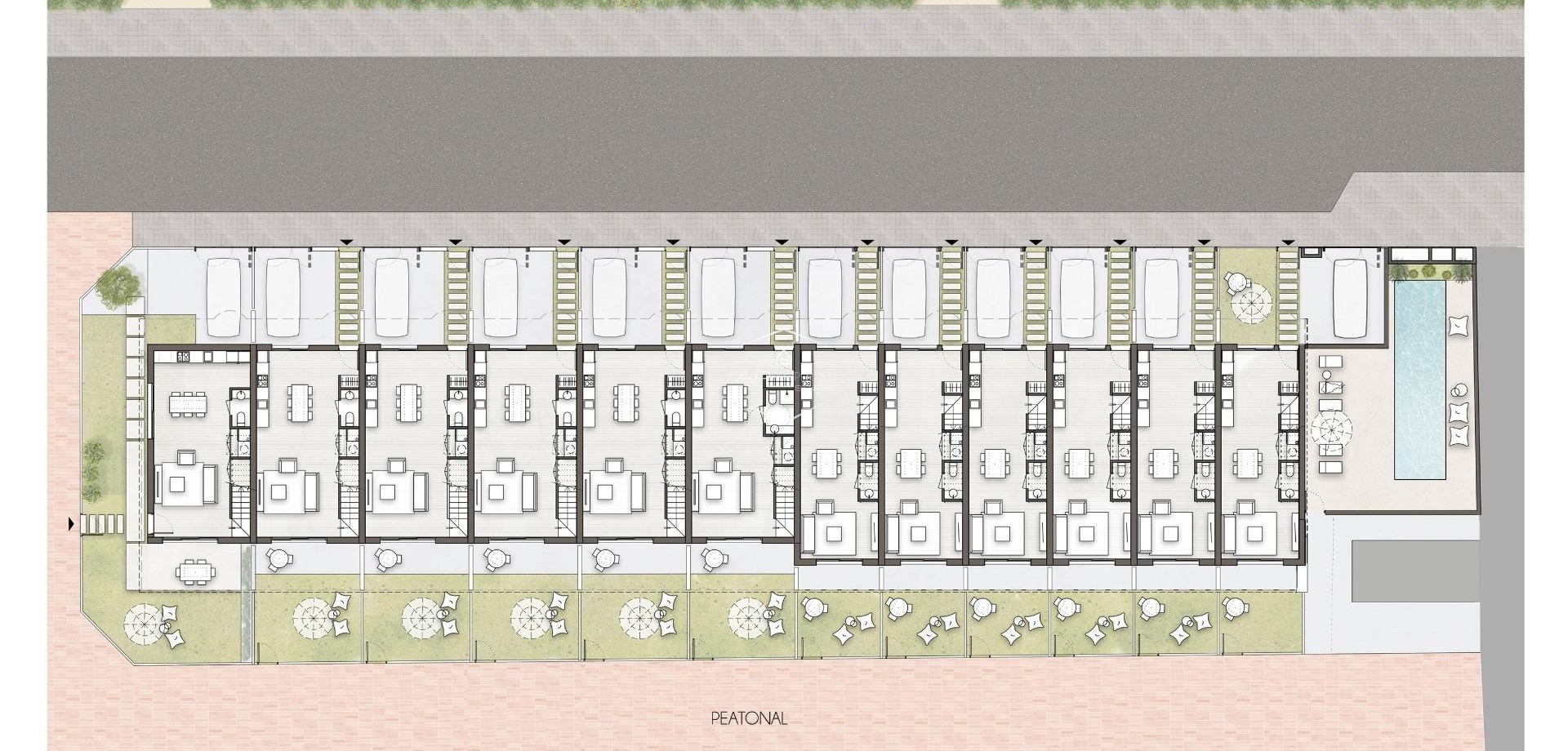 Nieuwbouw Woningen - Geschakelde woning -
Pilar de la Horadada - pueblo