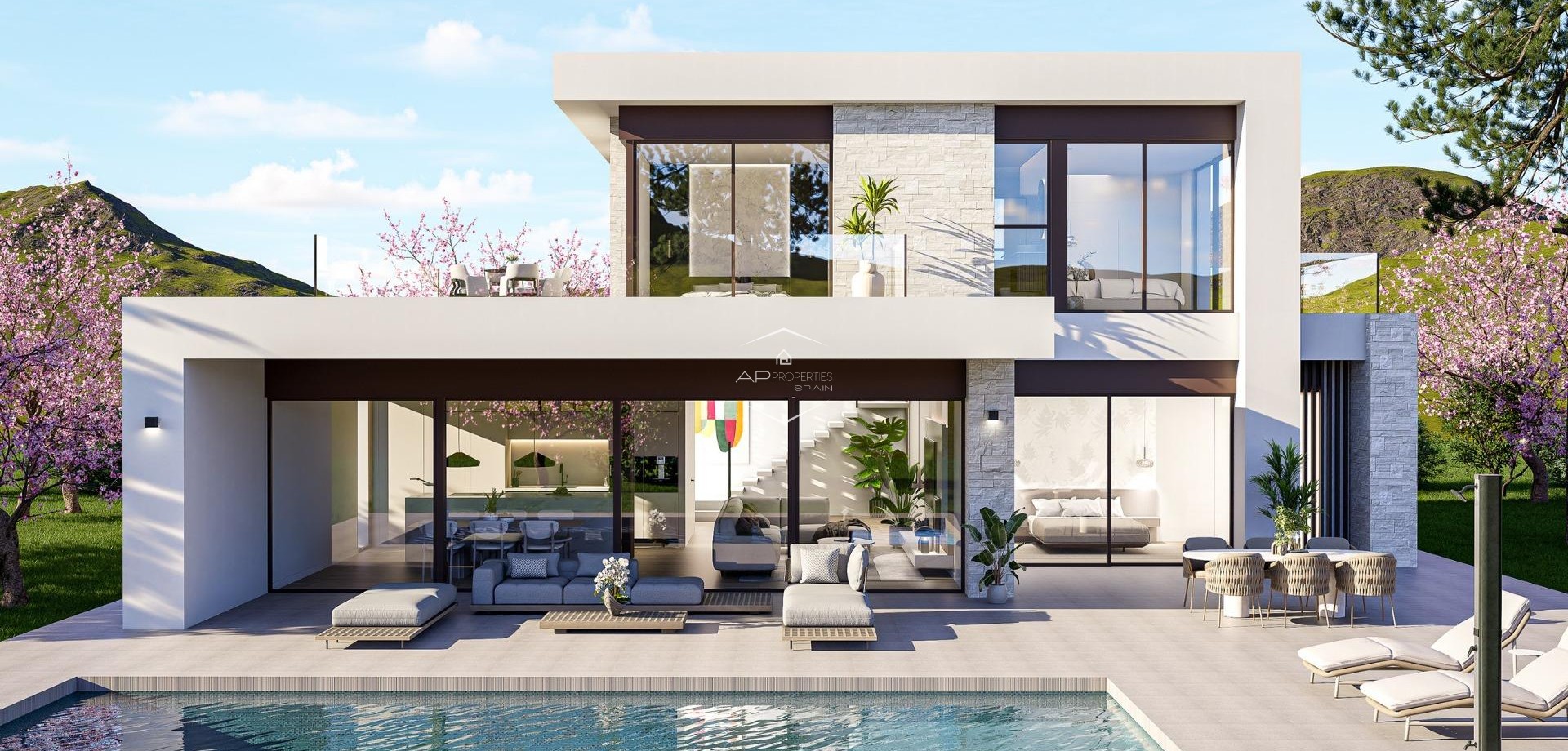 Nowy budynek - Willa - Dom wolnostojący -
Pinoso - Lel