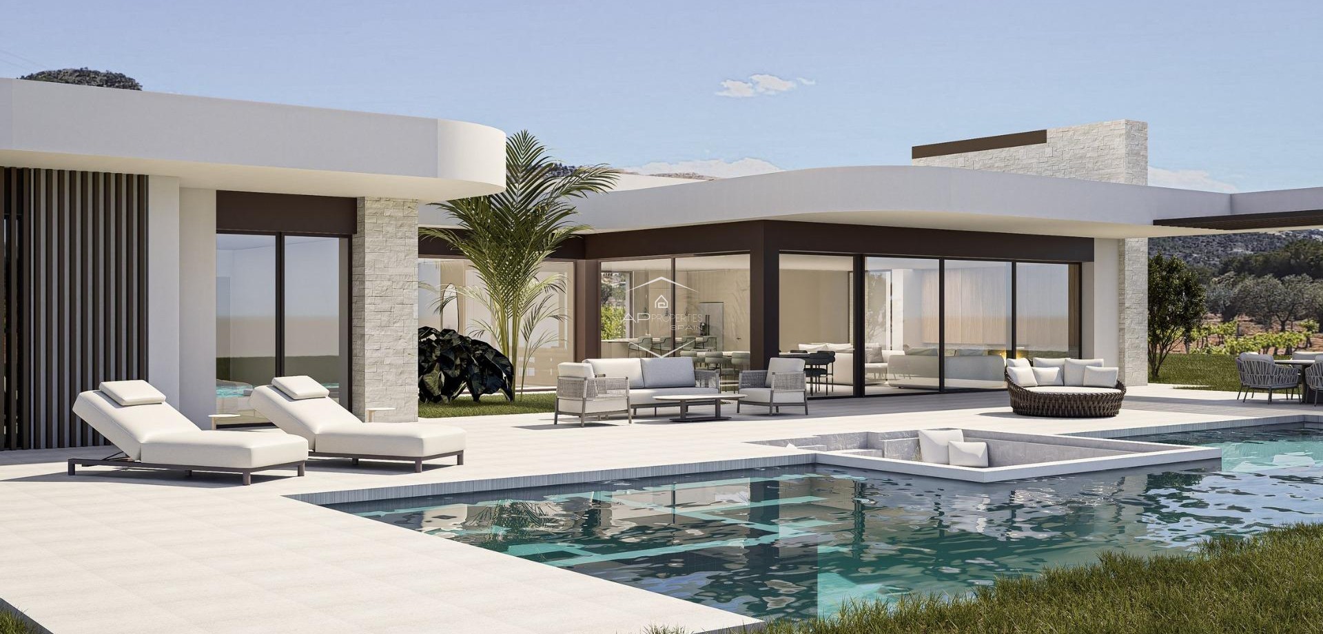 Nowy budynek - Willa - Dom wolnostojący -
Pinoso - Lel