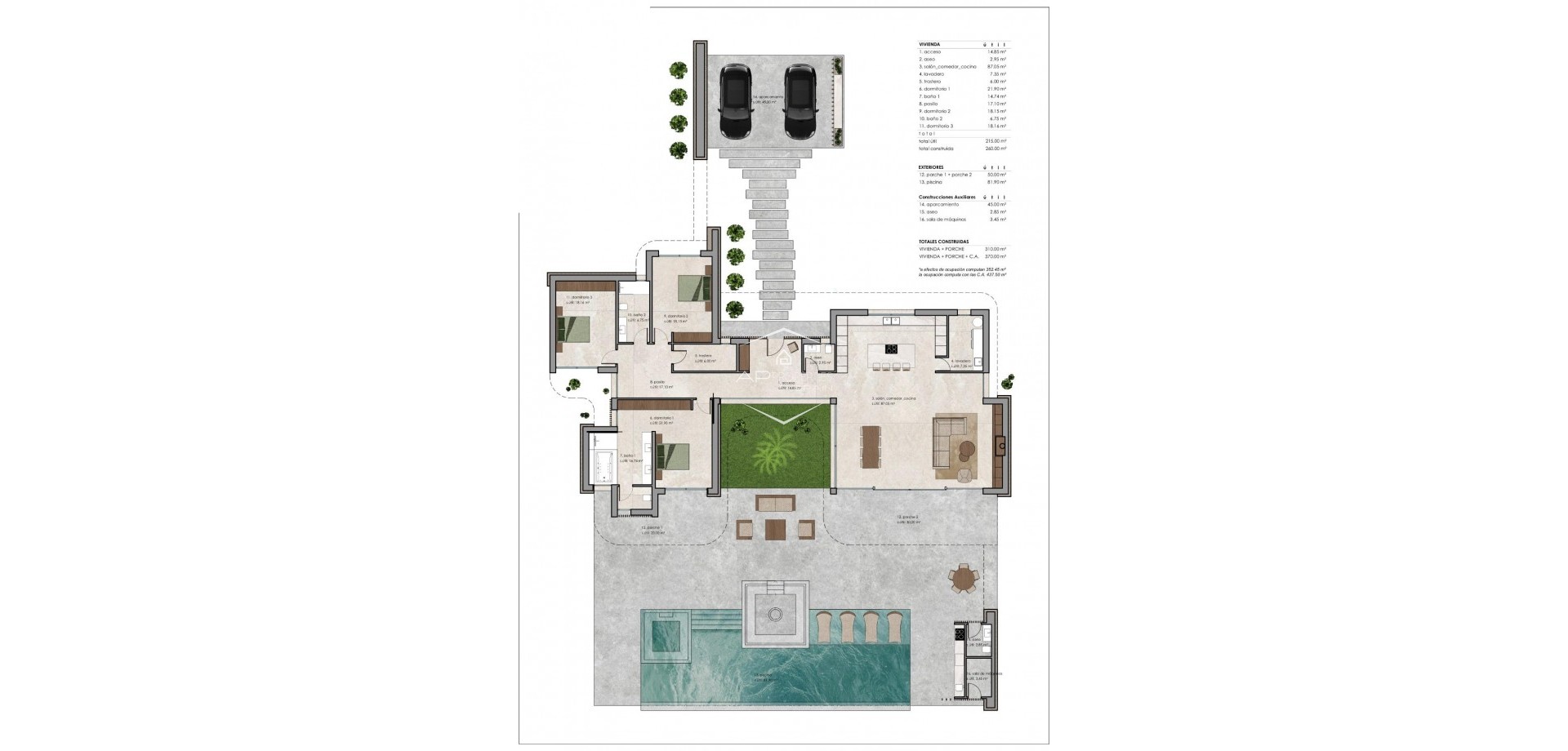 Nowy budynek - Willa - Dom wolnostojący -
Pinoso - Lel