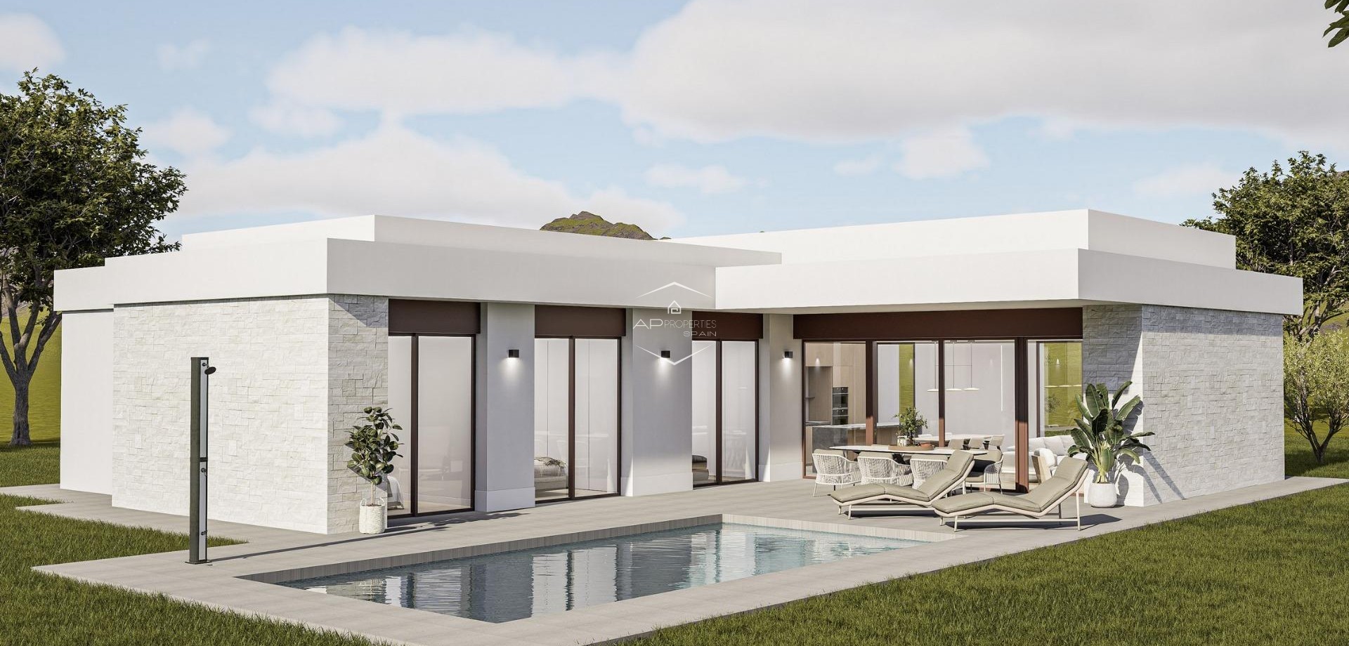 Nowy budynek - Willa - Dom wolnostojący -
Pinoso - Lel