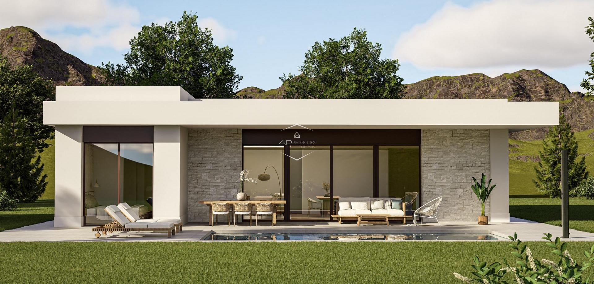 Nowy budynek - Willa - Dom wolnostojący -
Pinoso - Lel