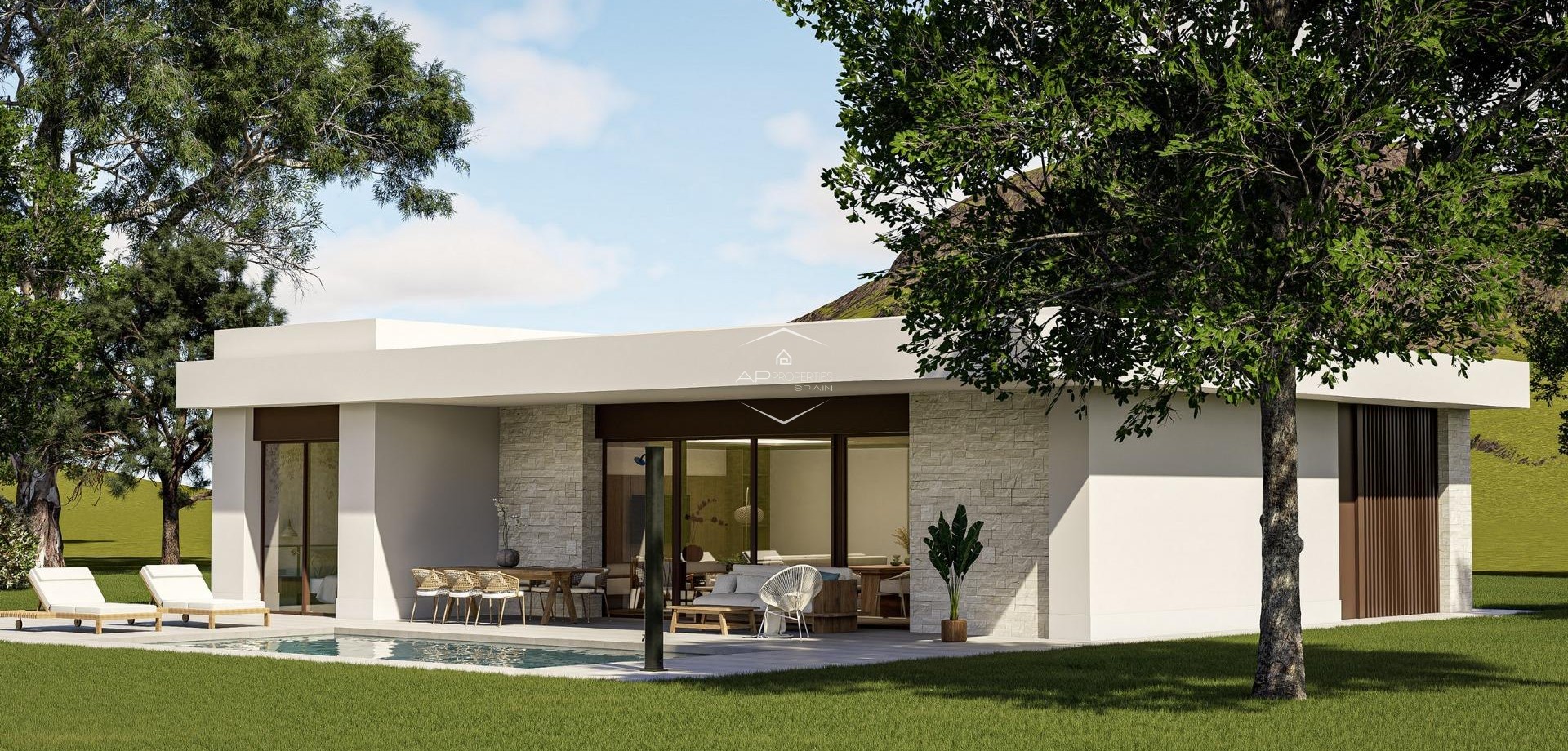 Nowy budynek - Willa - Dom wolnostojący -
Pinoso - Lel