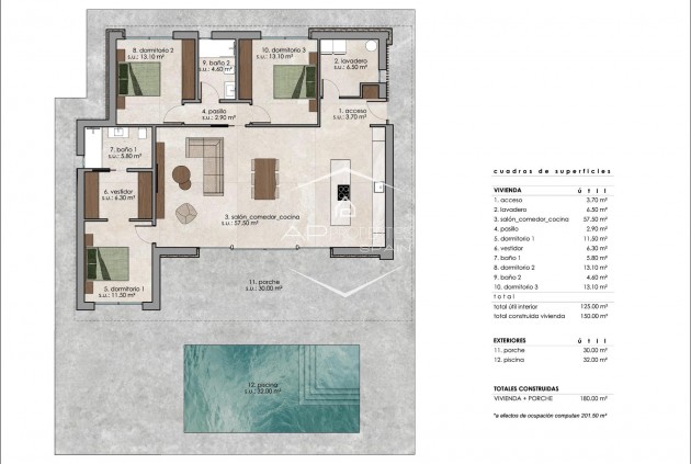 Nowy budynek - Willa - Dom wolnostojący -
Pinoso - Lel