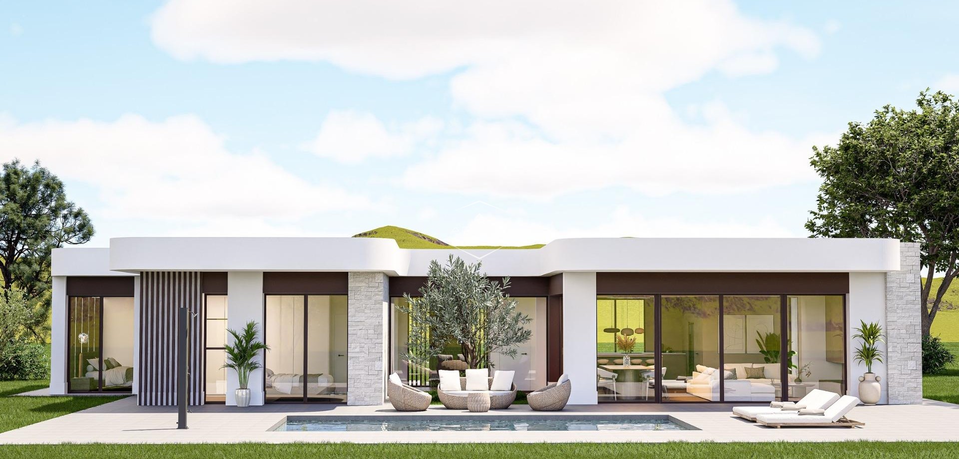 Nowy budynek - Willa - Dom wolnostojący -
Pinoso - Lel