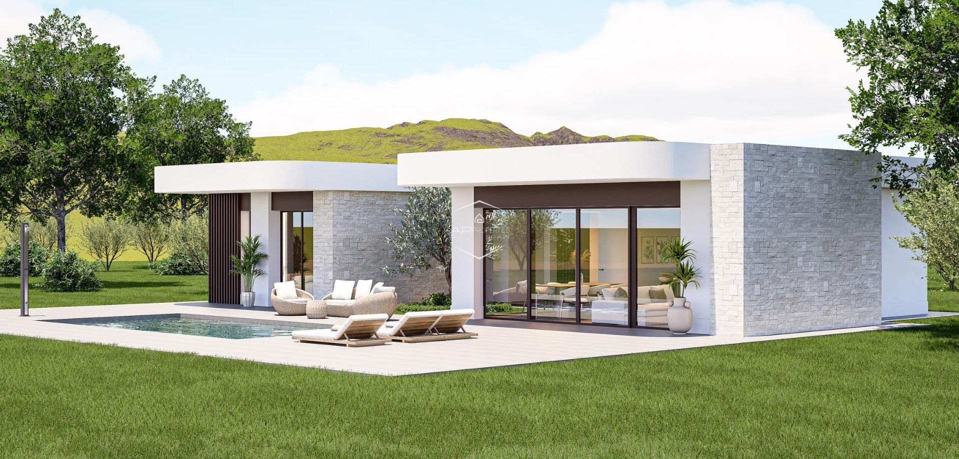 Nowy budynek - Willa - Dom wolnostojący -
Pinoso - Lel