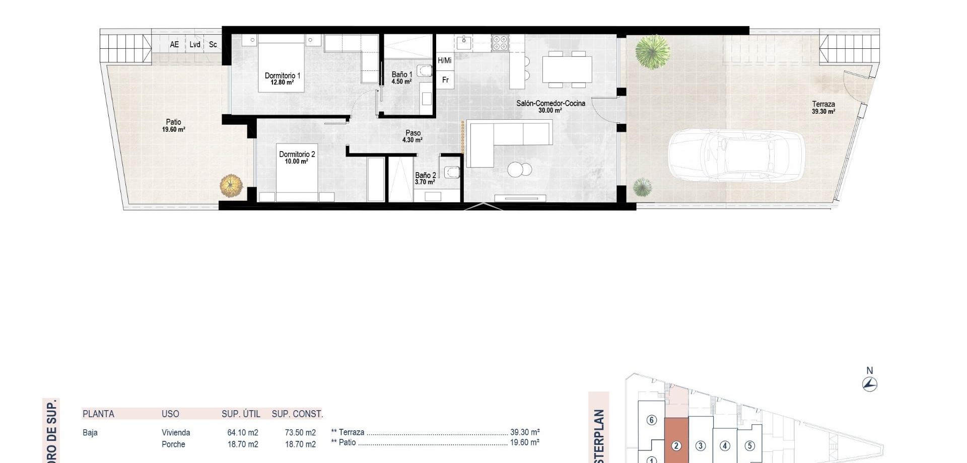 Nouvelle construction - Bungalow -
San Pedro del Pinatar - Pueblo