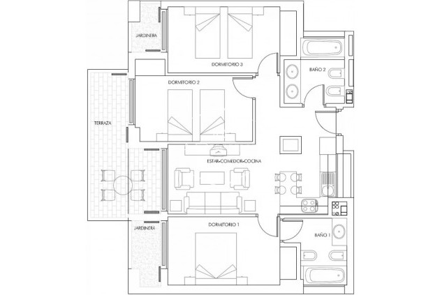 Nieuwbouw Woningen - Appartement- flat -
Vera - Puerto del Rey