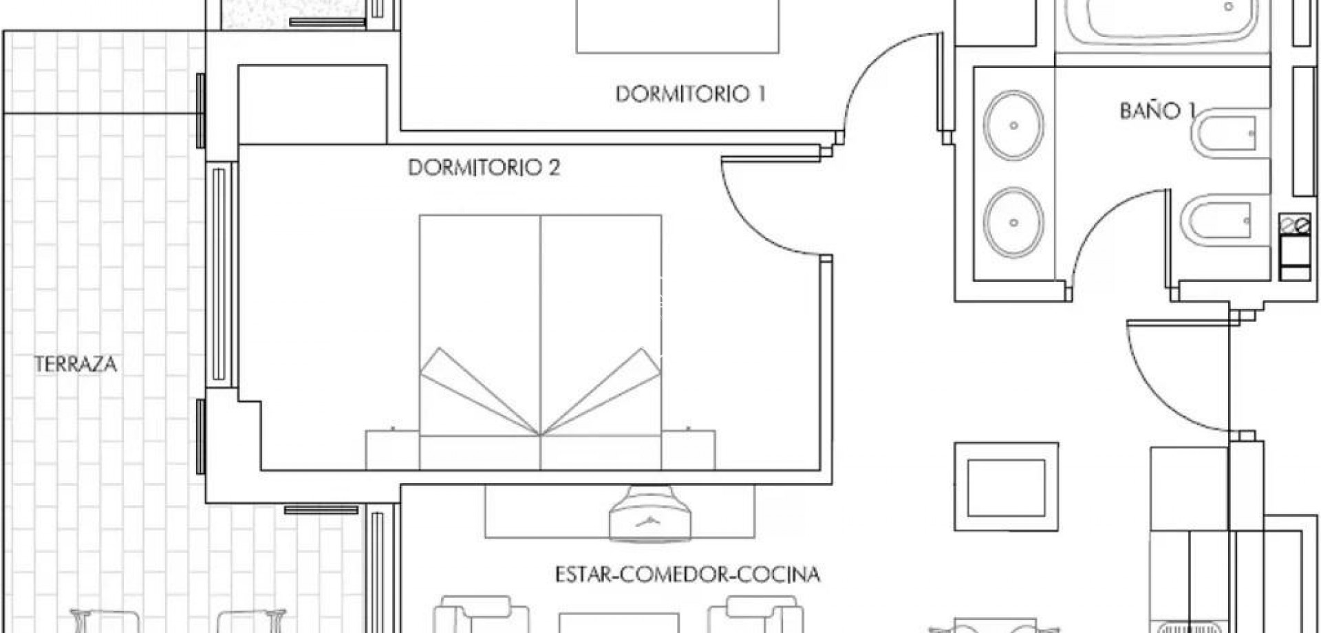 Nieuwbouw Woningen - Appartement- flat -
Vera - Puerto del Rey