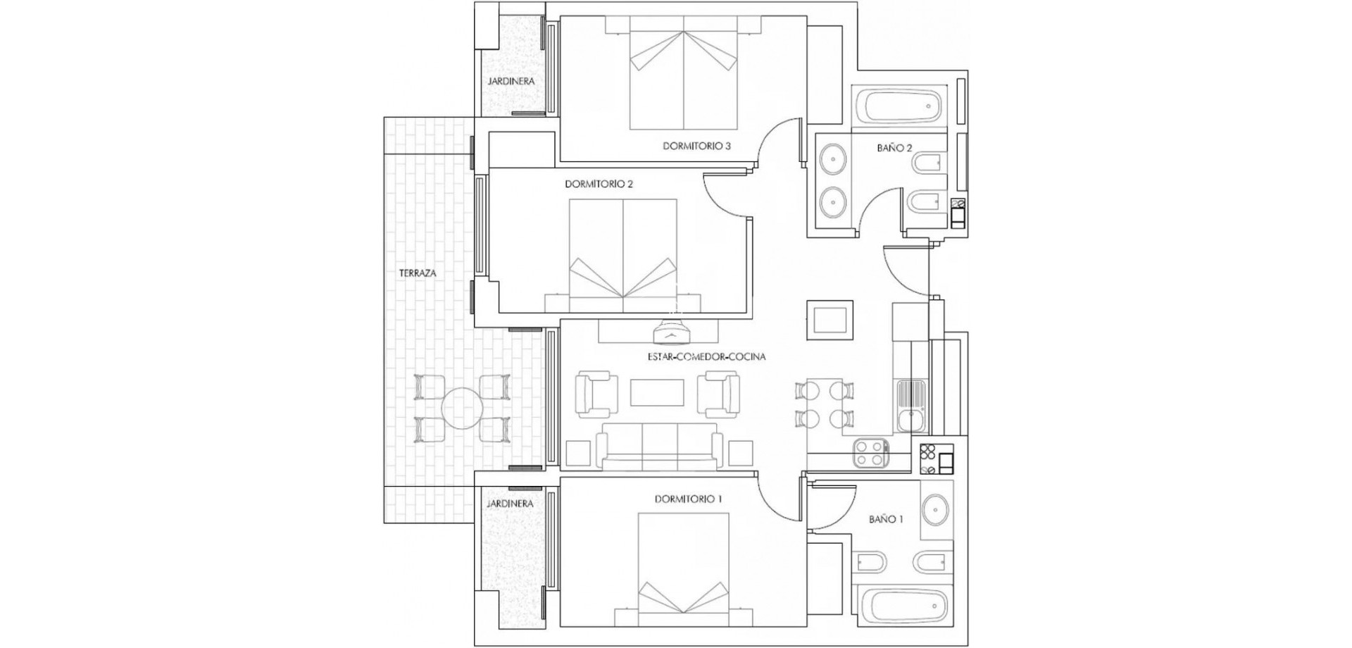 Nieuwbouw Woningen - Appartement- flat -
Vera - Puerto del Rey